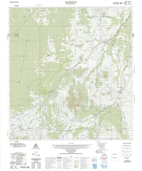 5752 Alcoota 1:100k Topographic Map