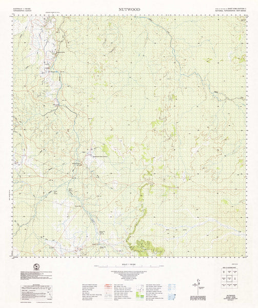 Buy 5766 Nutwood 1:100k Topographic Map