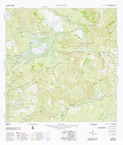 5768 Chapman 1:100k Topographic Map