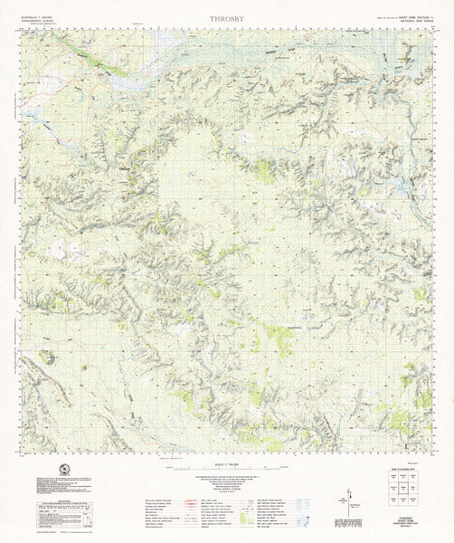 5769 Throsby 1:100k Topographic Map