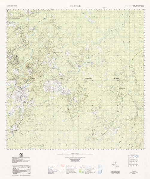 5772 Cadell 1:100k Topographic Map