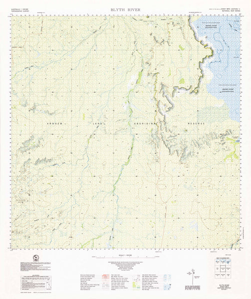 5872 Blyth River 1:100k Topographic Map