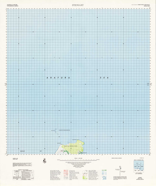 5874 Stewart 1:100k Topographic Map