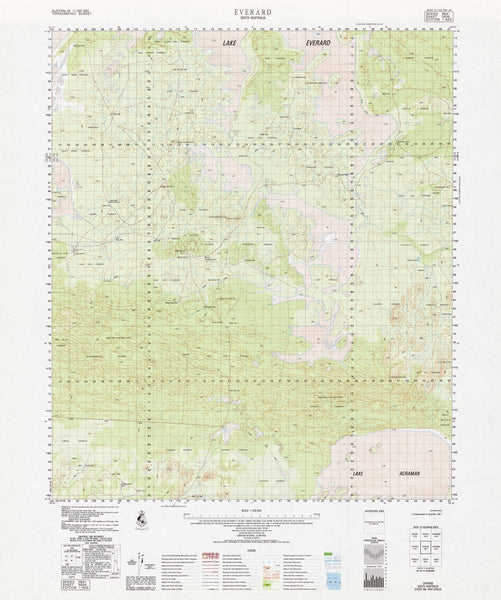 5934 Everard 1:100k Topographic Map