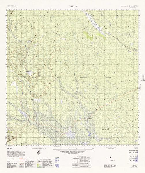 5969 Phelp 1:100k Topographic Map