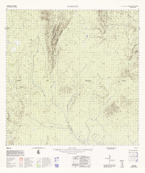 5970 Parsons 1:100k Topographic Map