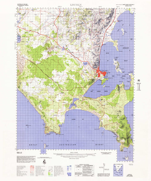 6028 Lincoln 1:100k Topographic Map