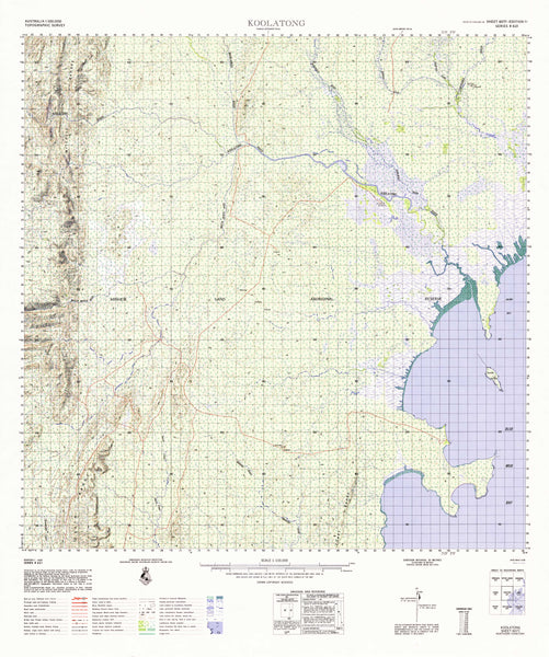 6071 Koolatong 1:100k Topographic Map