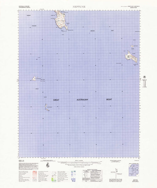 6127 Neptune 1:100k Topographic Map