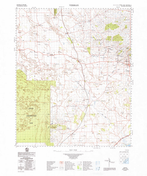 6130 Verran 1:100k Topographic Map