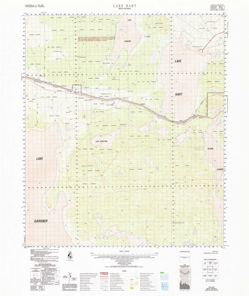 6135 Lake Hart 1:100k Topographic Map