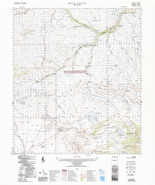 6138 Billa Kalina 1:100k Topographic Map