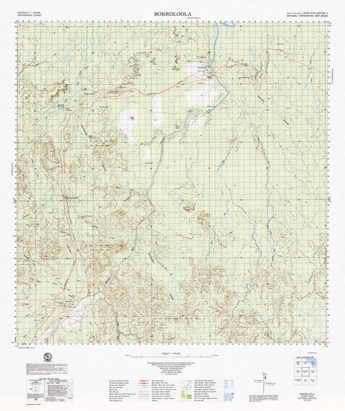 Buy 6165 Borroloola 1:100k Topographic Map