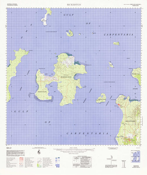 6170 Bickerton 1:100k Topographic Map