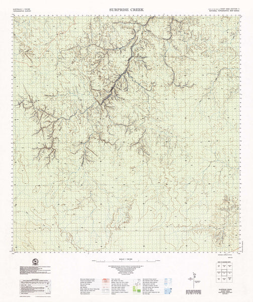 6263 Surprise Creek 1:100k Topographic Map