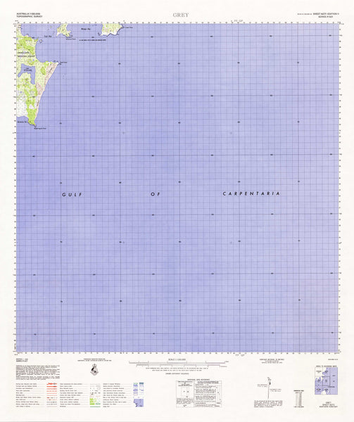 6271 Grey 1:100k Topographic Map