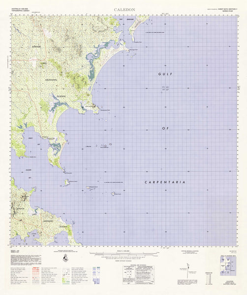 6272 Caledon 1:100k Topographic Map