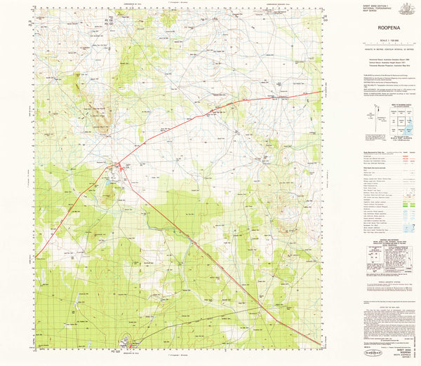 6332 Roopena 1:100k Topographic Map