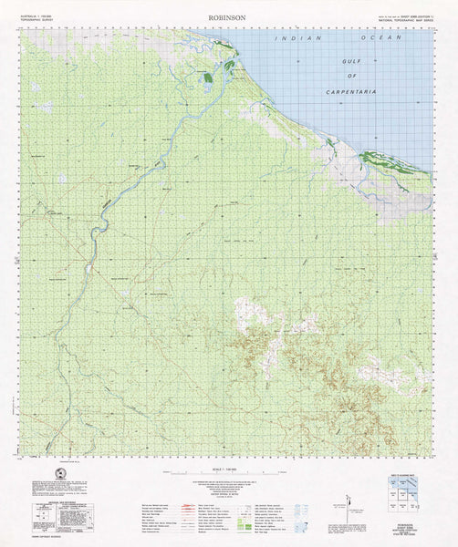 6365 Robinson 1:100k Topographic Map