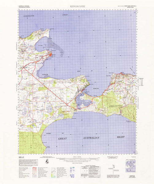 6426 Kingscote 1:100k Topographic Map