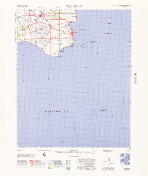 6427 Edithburgh 1:100k Topographic Map