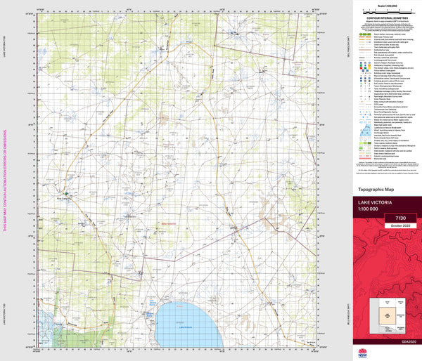 Lake Victoria 7130 Topographic Map 1:100k