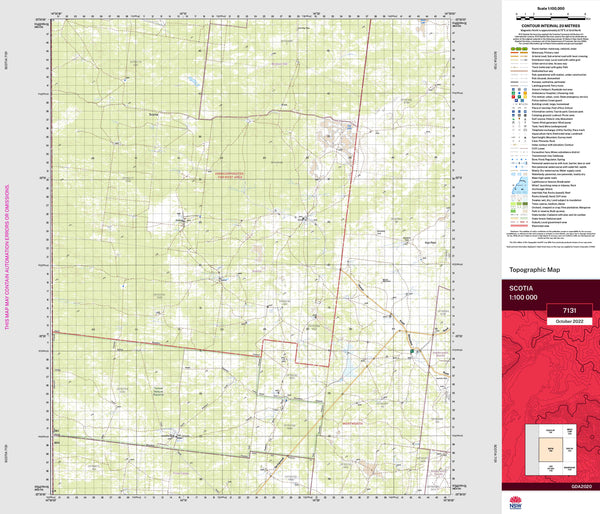 Scotia 7131 Topographic Map 1:100k