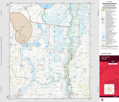 Lake Tandou 7332 Topographic Map 1:100k