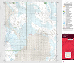 Tongowoko 7439 Topographic Map 1:100k