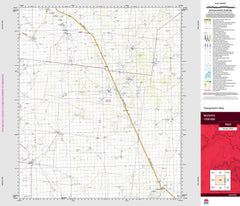 Manara 7633 Topographic Map 1:100k