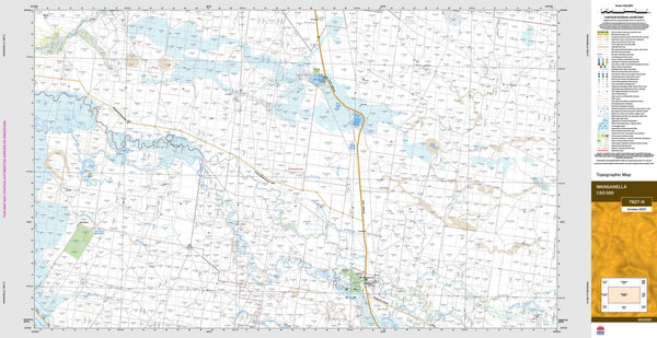 Wanganella 7827-N Topographic Map 1:50k