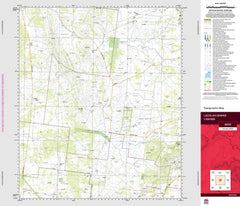 Lachlan Downs 8033 Topographic Map 1:100k