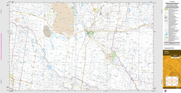 Urana 8127-S Topographic Map 1:50k