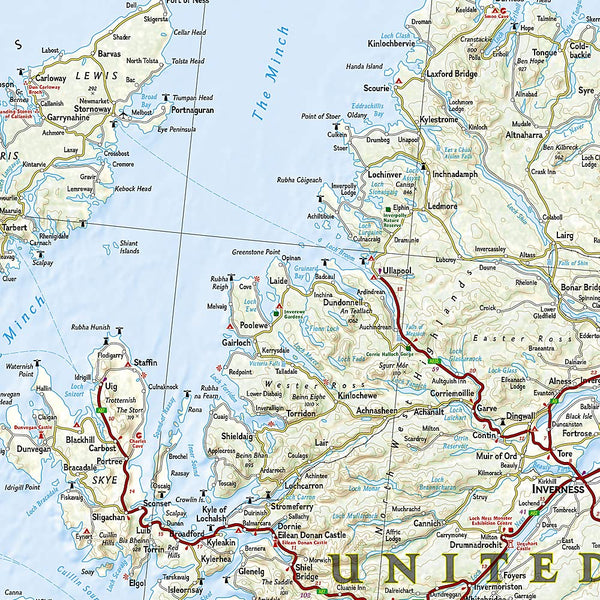 United Kingdom National Geographic Folded Map