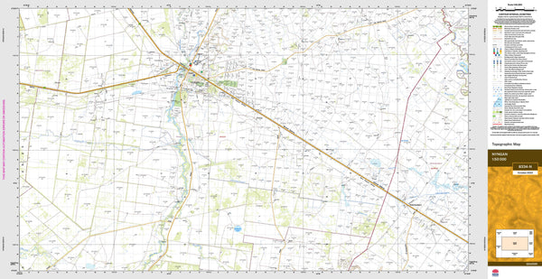 Nyngan 8334-N Topographic Map 1:50k