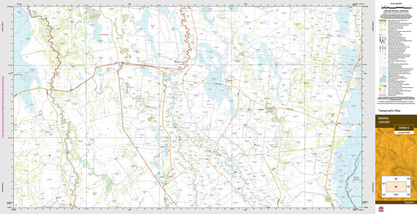 Marra 8336-S Topographic Map 1:50k