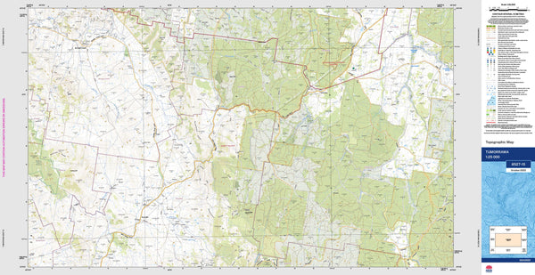 Tumorrama 8527-1S Topographic Map 1:25k