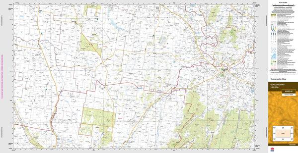 Gooloogong 8530-N Topographic Map 1:50k
