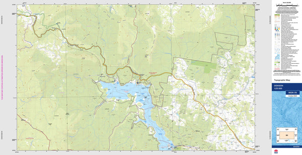 Denison 8626-3S Topographic Map 1:25k