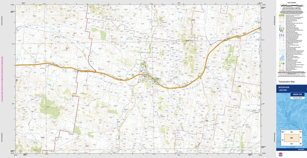 Bookham 8628-3N Topographic Map 1:25k