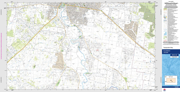 Eulomogo 8633-3N Topographic Map 1:25k