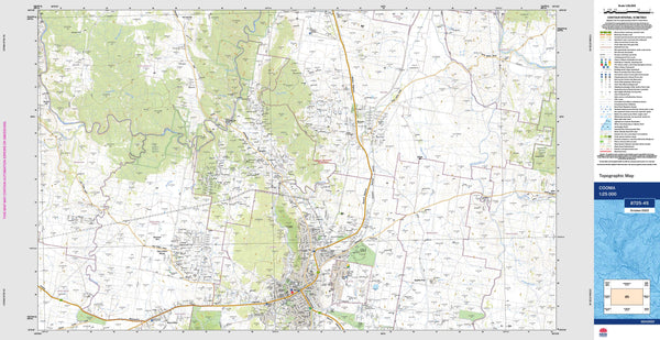 Cooma 8725-4S Topographic Map 1:25k