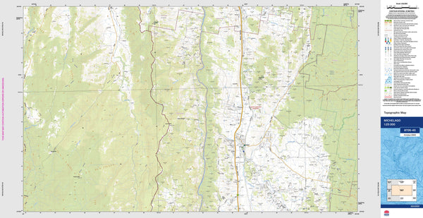 Michelago 8726-4S Topographic Map 1:25k