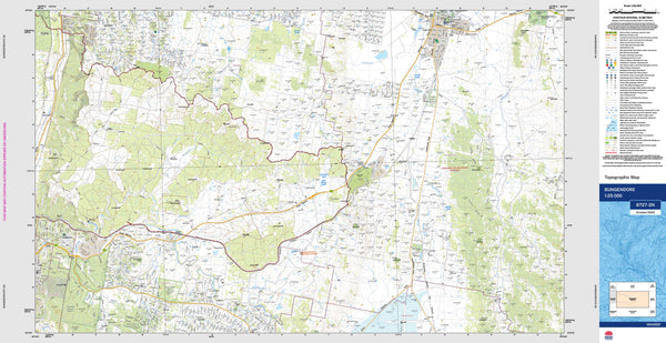 Bungendore 8727-2N Topographic Map 1:25k