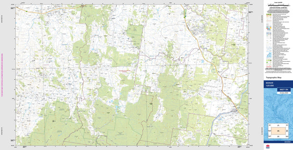 Manar 8827-3N Topographic Map 1:25k