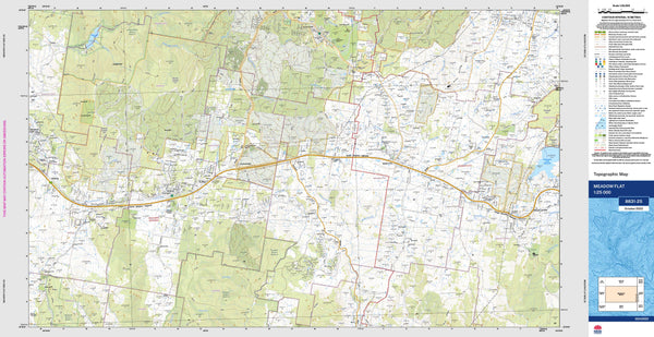 Meadow Flat 8831-2S Topographic Map 1:25k