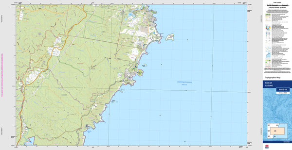 Kioloa 8926-1N Topographic Map 1:25k