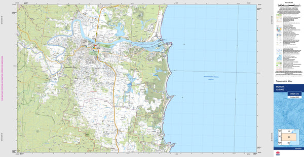 Moruya 8926-3S Topographic Map 1:25k