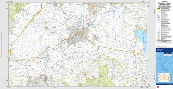 Moss Vale 8928-1N Topographic Map 1:25k