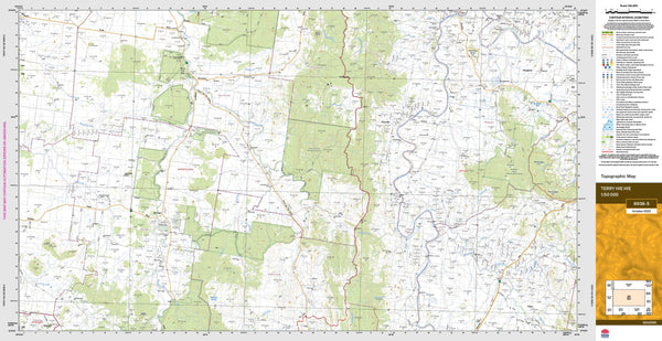 Terry Hie Hie 8938-S Topographic Map 1:50k